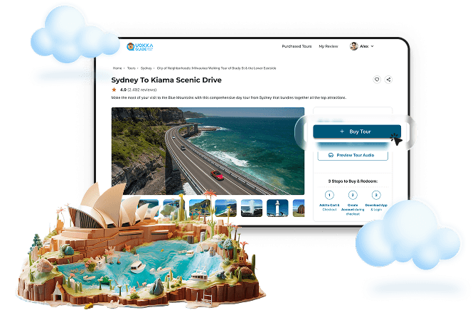 Choose a driving tour — self-guided audio driving tour step for NSW & Australia road trips