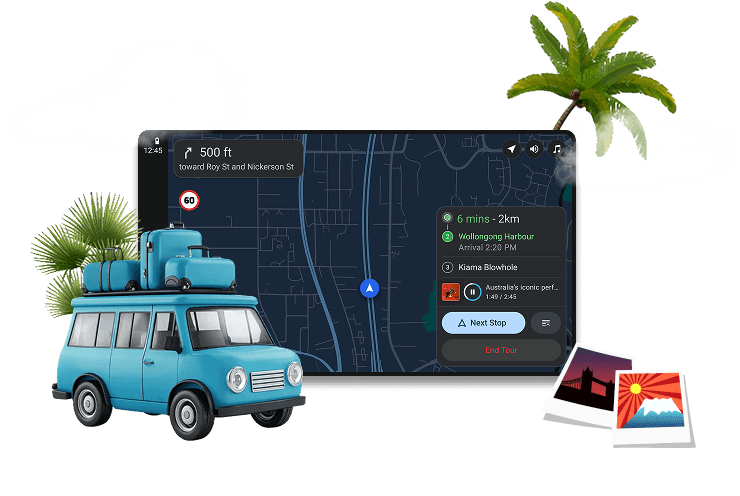 Listen & explore — self-guided audio driving tour step for NSW & Australia road trips